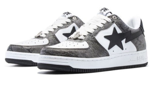 A Bathing Ape Bape Sta "Snake Skin" Black