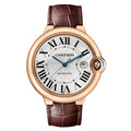 Ballon Bleu de Cartier 42 | 42mm, 18K Rose Gold, Alligator Leather, Silver Dial