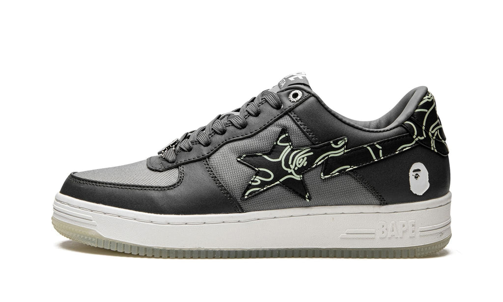 A Bathing Ape Bape Sta  "Text Code Camo" Charcoal