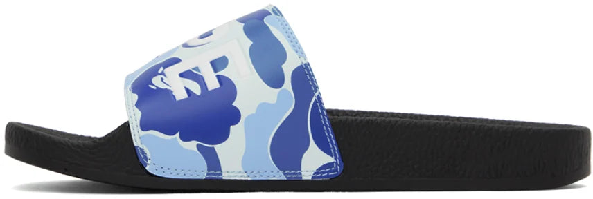 A Bathing Ape Bape "ABC Camo Blue" Slide