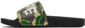 A Bathing Ape Bape "ABC Camo Green" Slide