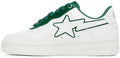 A Bathing Ape Bape Sta  "Patent Leather White Green"