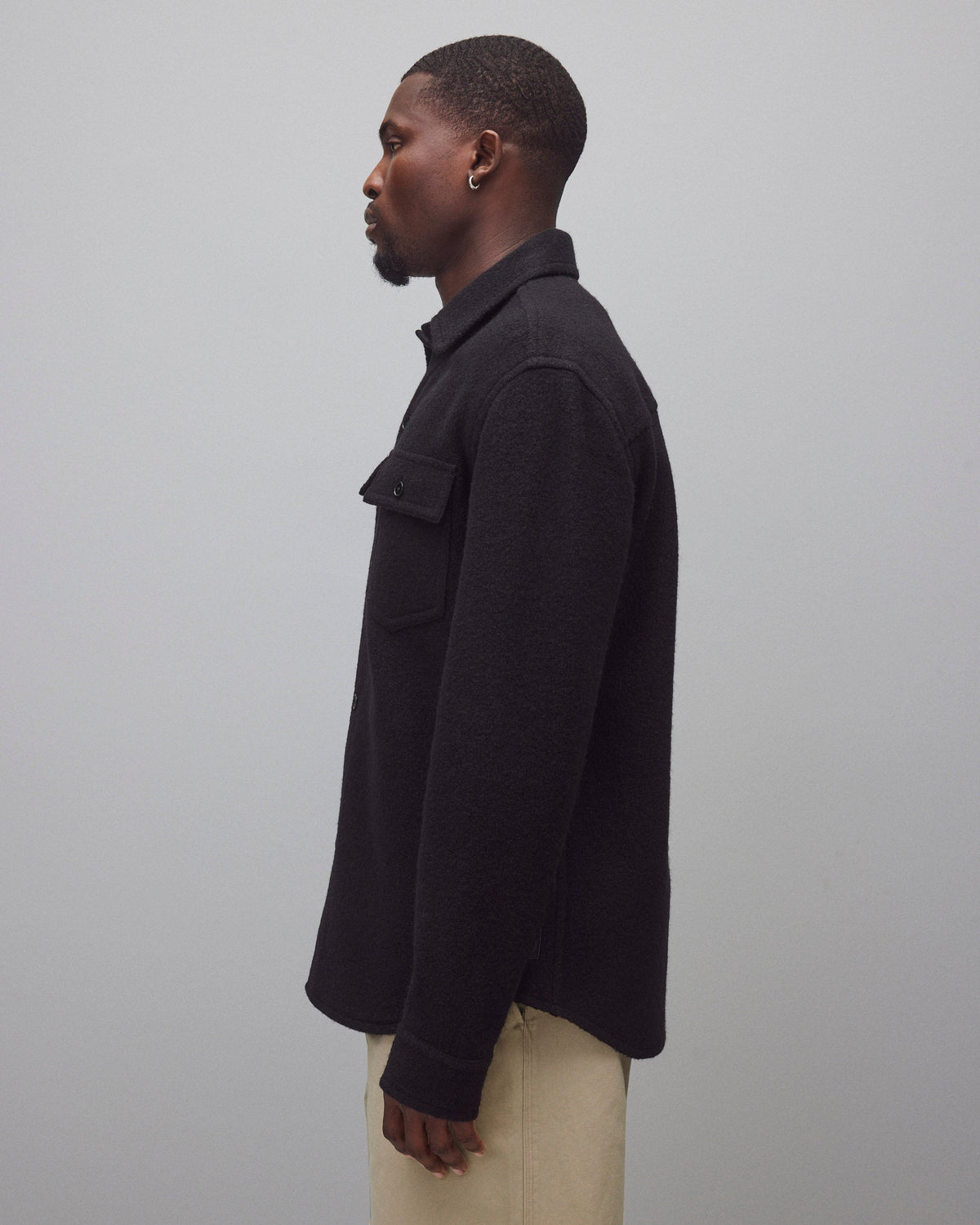 Boiled Wool Warden Overshirt