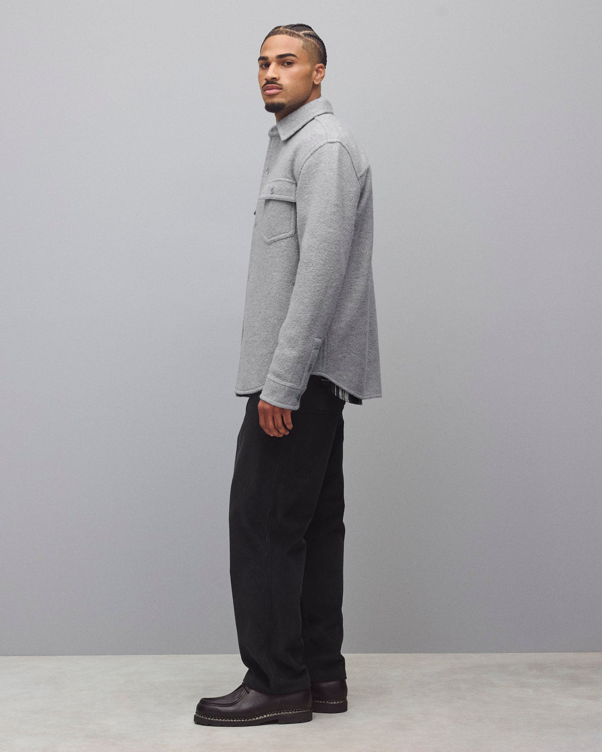 Boiled Wool Warden Overshirt
