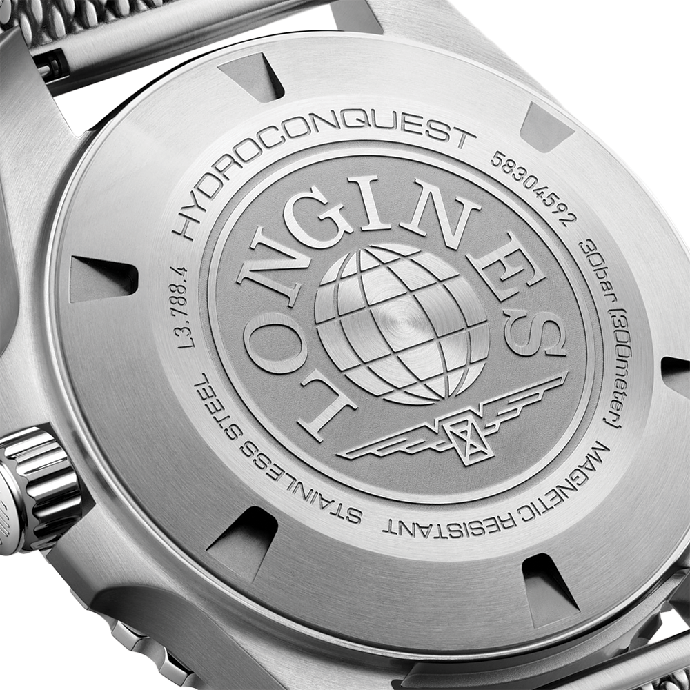 longines HydroConquest 42mm - Black on Mesh Bracelet
