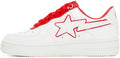 A Bathing Ape Bape Sta  "Patent Leather White Red"